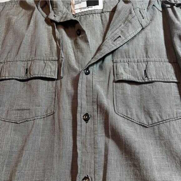 Ezekiel Hooded Button Up Men's Size L Outdoor California 100% Cotton Charcoal - Picture 8 of 15